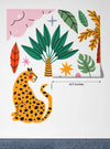 Exotic Tropical Wild Wallpaper, Cartoon Retro Style Mural, Oversized Custom Size Wall Art, Non - Woven, Non - Adhesive, Modern Wall Paper, Removable - Adawall Wallpaper - Registered Trade Accounts Only, Wallpaper Wholesale Account - W77862 - Adawall Wholesale - Wallpaper Wholesaler