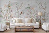 Extra Large Chinoiserie Floral Wallpaper, Birds Blossom Wall Mural, Custom Size, Luxury, Modern Wall Paper, Non - Pasted, Washable, Removable - Adawall Wallpaper - Registered Trade Accounts Only, Wallpaper Wholesale Account - A324-1 - Adawall Wholesale - Wallpaper Wholesaler