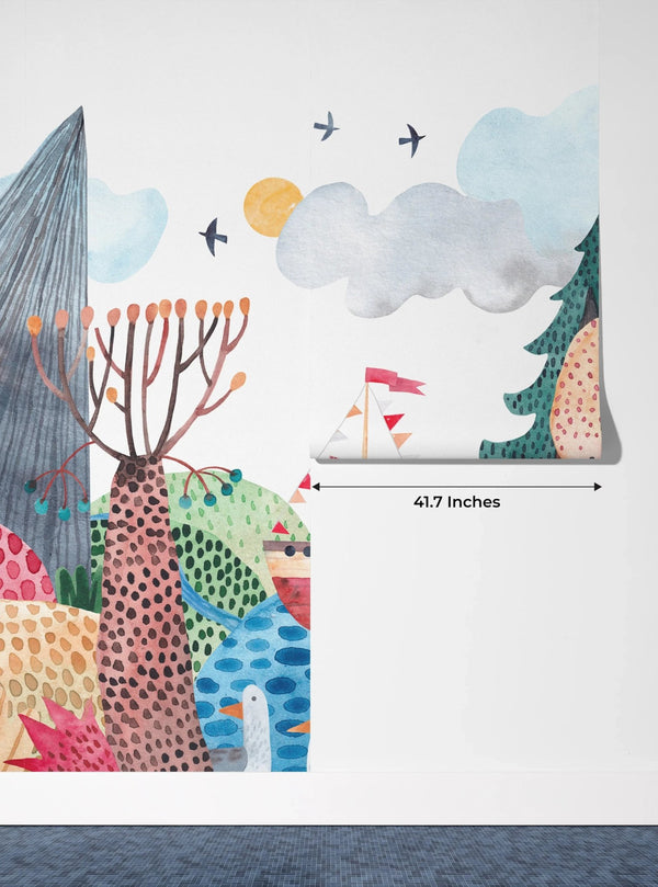 Fairytale Wallpaper, Seamless Mural, Oversized Custom Size Wall Art, Non - Woven, Non - Adhesive, Modern Wall Paper, Removable - Adawall Wallpaper - Registered Trade Accounts Only, Wallpaper Wholesale Account - W77943 - Adawall Wholesale - Wallpaper Wholesaler