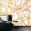 Fantastic Flowers and Butterflies Wallpaper, Seamless Pattern Mural, Oversized Custom Size Wall Art, Non - Woven, Non - Adhesive, Modern Wall Paper, Removable - Adawall Wallpaper - Registered Trade Accounts Only, Wallpaper Wholesale Account - W78102 - Adawall Wholesale - Wallpaper Wholesaler