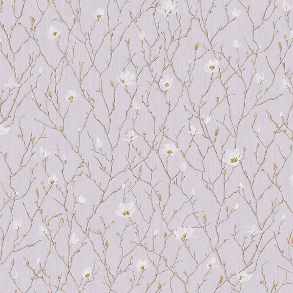 Floral Blossom Embossed Wallpaper, Flower Branches Chinoiserie Wallcovering - Walloro High End Wallcoverings & More