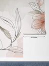 Floral Hand Drawn Wallpaper, Botanical Mural, Oversized Custom Size Wall Art, Non - Woven, Non - Adhesive, Modern Wall Paper, Removable - Adawall Wallpaper - Registered Trade Accounts Only, Wallpaper Wholesale Account - W77937 - Adawall Wholesale - Wallpaper Wholesaler