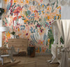 Floral Liberty Pattern Wallpaper, Plants Background Mural, Oversized Custom Size Wall Art, Non - Woven, Non - Adhesive, Modern Wall Paper, Removable - Adawall Wallpaper - Registered Trade Accounts Only, Wallpaper Wholesale Account - W77531 - Adawall Wholesale - Wallpaper Wholesaler