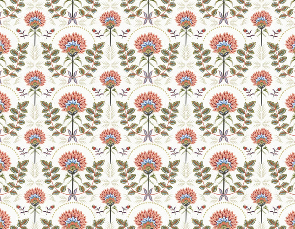 Floral Wallpaper, Boho Mural, Oversized Custom Size Wall Art, Non - Woven, Non - Adhesive, Modern Wall Paper, Removable - Adawall Wallpaper - Registered Trade Accounts Only, Wallpaper Wholesale Account - W77529 - Adawall Wholesale - Wallpaper Wholesaler