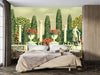 Flower Beds Wallpaper, Terrace in the Park Mural, Oversized Custom Size Wall Art, Non - Woven, Non - Adhesive, Modern Wall Paper, Removable - Adawall Wallpaper - Registered Trade Accounts Only, Wallpaper Wholesale Account - W77765 - Adawall Wholesale - Wallpaper Wholesaler