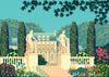 Flower Garden Wallpaper, House and Statues Mural, Oversized Custom Size Wall Art, Non - Woven, Non - Adhesive, Modern Wall Paper, Removable - Adawall Wallpaper - Registered Trade Accounts Only, Wallpaper Wholesale Account - W77762 - Adawall Wholesale - Wallpaper Wholesaler