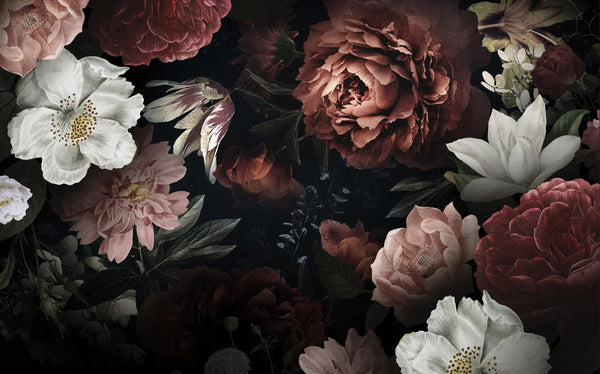 Flowers Wallpaper, Natural Background Mural, Oversized Custom Size Wall Art, Non - Woven, Non - Adhesive, Modern Wall Paper, Removable - Adawall Wallpaper - Registered Trade Accounts Only, Wallpaper Wholesale Account - W77517 - Adawall Wholesale - Wallpaper Wholesaler
