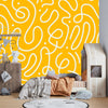 Fun Line Doodle Wallpaper, Seamless Pattern Mural, Oversized Custom Size Wall Art, Non - Woven, Non - Adhesive, Modern Wall Paper, Removable - Adawall Wallpaper - Registered Trade Accounts Only, Wallpaper Wholesale Account - W78199 - Adawall Wholesale - Wallpaper Wholesaler