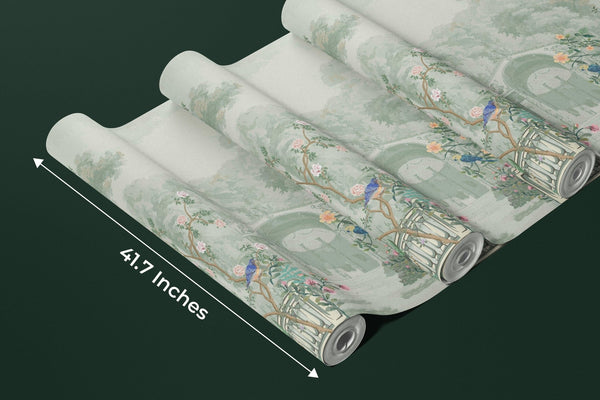 Garden Forest Wallpaper, Vintage Roman Mural, Oversized Custom Size Wall Art, Non - Woven, Non - Adhesive, Modern Wall Paper, Removable - Adawall Wallpaper - Registered Trade Accounts Only, Wallpaper Wholesale Account - W77711 - Adawall Wholesale - Wallpaper Wholesaler