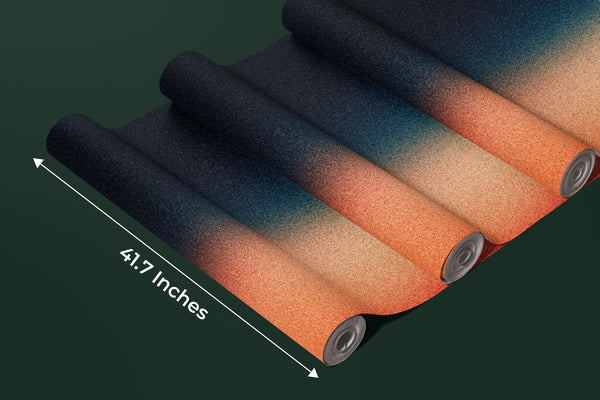 Grainy Blue and Red Wallpaper, Abstract Mural, Oversized Custom Size Wall Art, Non-Woven, Non-Adhesive, Modern Wall Paper, Removable