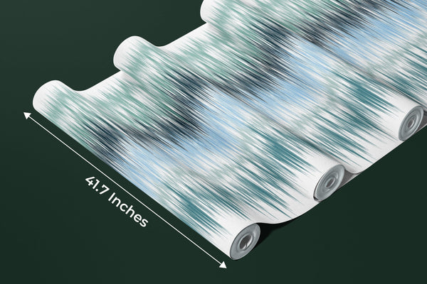 Abstract Wallpaper, Watercolor Stripe Mural, Oversized Custom Size Wall Art, Non-Woven, Non-Adhesive, Modern Wall Paper, Removable