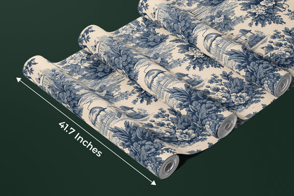 Flower Garden Wallpaper, Victorian Lady Pattern Mural, Oversized Custom Size Wall Art, Non-Woven, Non-Adhesive, Modern Wall Paper, Removable