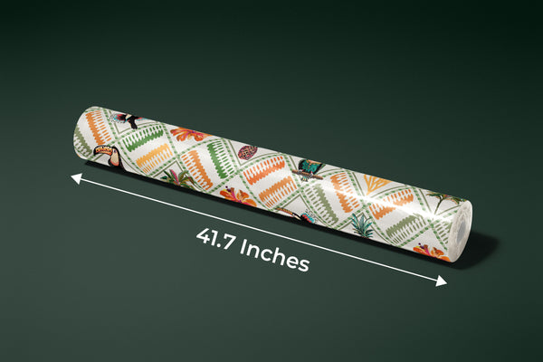 Tropical, Parrot, Pineapple Wallpaper, Seamless Pattern Mural, Oversized Custom Size Wall Art, Non-Woven, Non-Adhesive, Modern Wall Paper, Removable