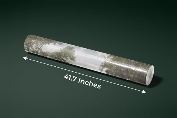 Foggy Forest Wallpaper, Tropical Leaves, Trees Mural, Oversized Custom Size Wall Art, Non-Woven, Non-Adhesive, Modern Wall Paper, Removable