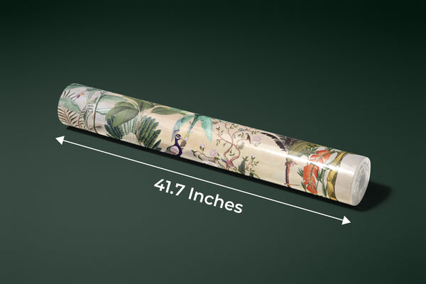 Chinoiserie Style Wallpaper, Birds, Plants Mural, Oversized Custom Size Wall Art, Non-Woven, Non-Adhesive, Modern Wall Paper, Removable