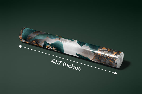 Palm Leaves Wallpaper, Gold, Marble Mural, Oversized Custom Size Wall Art, Non-Woven, Non-Adhesive, Modern Wall Paper, Removable