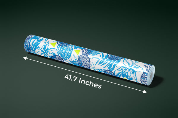 Tropical Design, Blue Wallpaper, Seamless Pattern Mural, Oversized Custom Size Wall Art, Non-Woven, Non-Adhesive, Modern Wall Paper, Removable