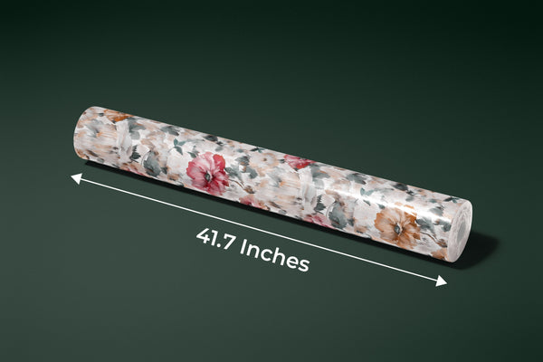 Elegant Beatiful Floral Wallpaper, Seamless Pattern Mural, Oversized Custom Size Wall Art, Non-Woven, Non-Adhesive, Modern Wall Paper, Removable