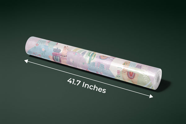 Colorful Wildlife Wallpaper, Clouds, Rainbow Mural, Oversized Custom Size Wall Art, Non-Woven, Non-Adhesive, Modern Wall Paper, Removable