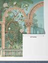 Ancient Roman Architecture Wallpaper,Botanic Mural, Oversized Custom Size Wall Art, Non-Woven, Non-Adhesive, Modern Wall Paper, Removable