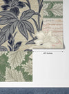 Floral Wallpaper, Patchwork Mural, Oversized Custom Size Wall Art, Non-Woven, Non-Adhesive, Modern Wall Paper, Removable