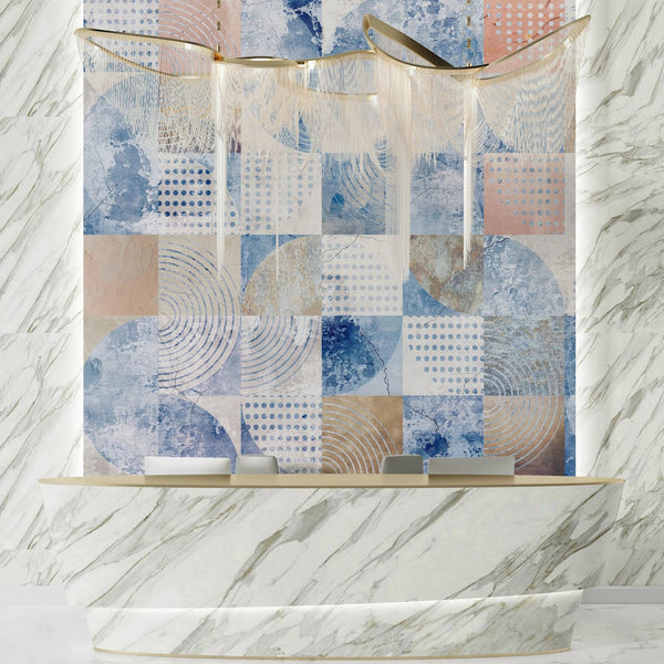 Geometric Wallpaper, Loft, Classic and Modern Style Mural, Oversized Custom Size Wall Art, Non - Woven, Non - Adhesive, Modern Wall Paper, Removable - Adawall Wallpaper - Registered Trade Accounts Only, Wallpaper Wholesale Account - W77510 - Adawall Wholesale - Wallpaper Wholesaler