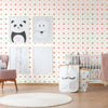 Girls Room Hearts Wallpaper, Textured Wallpaper, Girls Bedroom Wall Paper, Nursery Wallcovering, 114 sq ft, Light Yellow, Washable, Durable - Walloro High End Wallcoverings & More