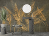 Gold Palm Leaves Wallpaper, Tropical Mural, Oversized Custom Size Wall Art, Non - Woven, Non - Adhesive, Modern Wall Paper, Removable - Adawall Wallpaper - Registered Trade Accounts Only, Wallpaper Wholesale Account - W77997 - Adawall Wholesale - Wallpaper Wholesaler