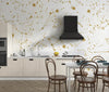 Golden Constellation Wallpaper, White Background Mural, Oversized Custom Size Wall Art, Non - Woven, Non - Adhesive, Modern Wall Paper, Removable - Adawall Wallpaper - Registered Trade Accounts Only, Wallpaper Wholesale Account - W77798 - Adawall Wholesale - Wallpaper Wholesaler