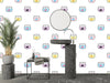 Goldfishes Doodle Wallpaper, Seamless Pattern Mural, Oversized Custom Size Wall Art, Non - Woven, Non - Adhesive, Modern Wall Paper, Removable - Adawall Wallpaper - Registered Trade Accounts Only, Wallpaper Wholesale Account - W77788 - Adawall Wholesale - Wallpaper Wholesaler