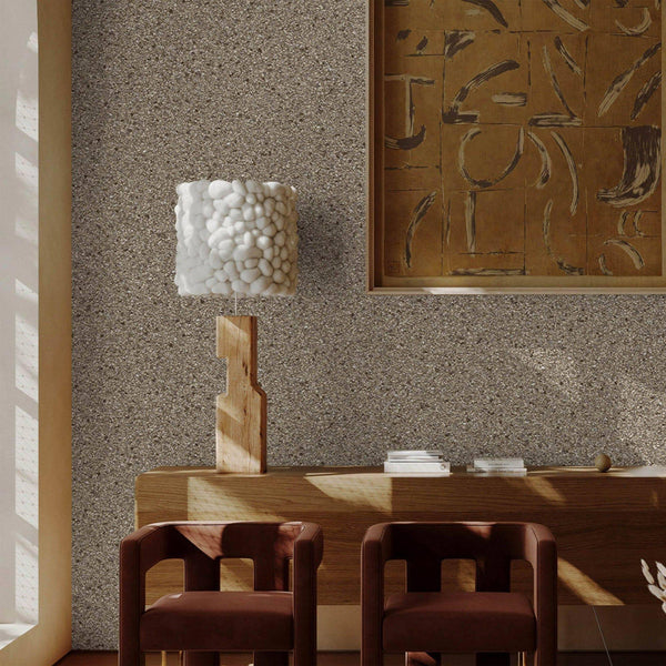 Granite Design 3D Embossed Wallpaper, Natural Tan, Gray Color, Realistic Sandstone Texture Wallcovering, Home and Commercial Use - Walloro High End Wallcoverings & More