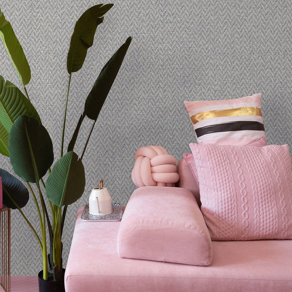 Gray, Brown Chevron Wallpaper, Zigzag Pattern Woven Textured Fiber Weave Design, Non - Pasted - Adawall Wallpaper - Registered Trade Accounts Only, Wallpaper Wholesale Account - 1014-5 - Adawall Wholesale - Wallpaper Wholesaler