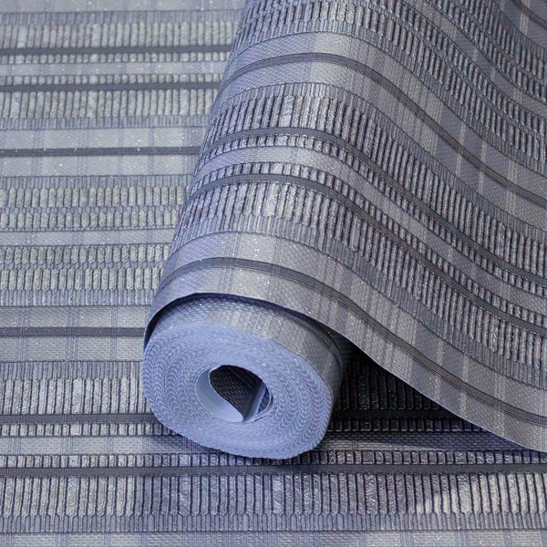 Gray Conetmporary Stripe Pattern Embossed Wallpaper, Professional Luxury Striped Wall Paper - Adawall Wallpaper - Registered Trade Accounts Only, Wallpaper Wholesale Account - 1208-5 - Adawall Wholesale - Wallpaper Wholesaler