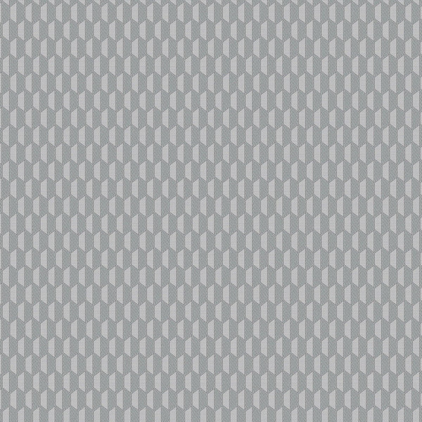 Gray Elegant Hexagon Embossed Wallpaper, Small Honeycomb Grid Pattern Textured wallcovering - Walloro High End Wallcoverings & More
