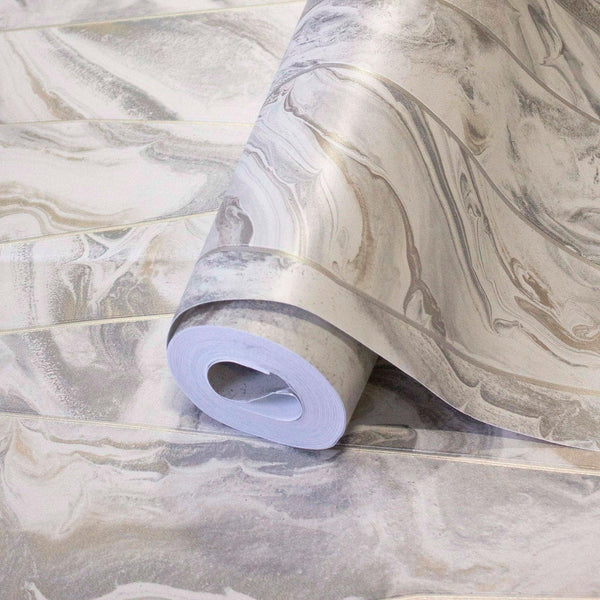 Gray Marble Embossed Wallpaper, Marbled Pattern Striped Stone Effect Modern Wallcovering, Washable - Adawall Wallpaper - Registered Trade Accounts Only, Wallpaper Wholesale Account - 1201-3 - Adawall Wholesale - Wallpaper Wholesaler