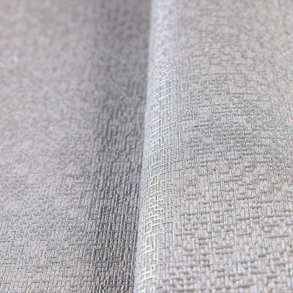 Gray Metallic Lines Abstract Wallpaper, 3D Embossed Realistic Shiny Lines Wallcovering - Walloro High End Wallcoverings & More