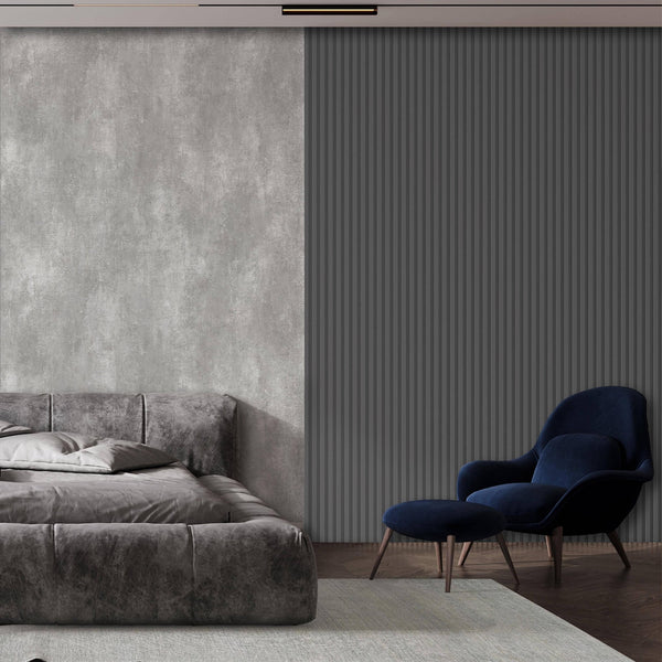 Gray Wall Panel, PS Wall Home Decoration Panel - Premium Quality - Adawall Wallpaper - Registered Trade Accounts Only, Wallpaper Wholesale Account - APS209 - Adawall Wholesale - Wallpaper Wholesaler