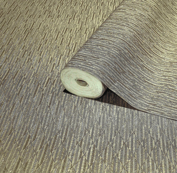 Green Diamond Shapes Wallpaper, Shiny 3D Deep Embossed Lines Stylish Modern Wallcovering - Adawall Wallpaper - Registered Trade Accounts Only, Wallpaper Wholesale Account - 23205-4 - Adawall Wholesale - Wallpaper Wholesaler