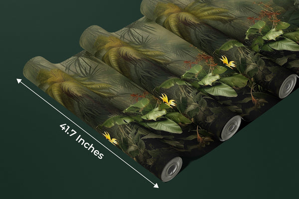 Green Forest Landscape Wallpaper, Tropical Plants Wall Mural, Oversized Custom Size Wall Art, Non - Woven, Non - Adhesive, Modern Wall Paper, Removable - Adawall Wallpaper - Registered Trade Accounts Only, Wallpaper Wholesale Account - W77485 - Adawall Wholesale - Wallpaper Wholesaler