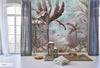 Green Modern Luxury Tropical Wallpaper, Swan, Non - Woven Custom Wall Mural, Non - Adhesive, Washable, Decorative, Removable, Home Decor Wall Art - Adawall Wallpaper - Registered Trade Accounts Only, Wallpaper Wholesale Account - A302-1 - Adawall Wholesale - Wallpaper Wholesaler