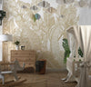 Horizontal Golden Leaves Wallpaper, Seamless Pattern Mural, Oversized Custom Size Wall Art, Non - Woven, Non - Adhesive, Modern Wall Paper, Removable - Adawall Wallpaper - Registered Trade Accounts Only, Wallpaper Wholesale Account - W78063 - Adawall Wholesale - Wallpaper Wholesaler