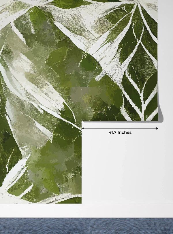 Ikat Boho Art Wallpaper, Greenish Mural, Oversized Custom Size Wall Art, Non - Woven, Non - Adhesive, Modern Wall Paper, Removable - Adawall Wallpaper - Registered Trade Accounts Only, Wallpaper Wholesale Account - W77877 - Adawall Wholesale - Wallpaper Wholesaler