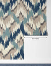 Ikat Wallpaper, Seamless Pattern Mural, Oversized Custom Size Wall Art, Non - Woven, Non - Adhesive, Modern Wall Paper, Removable - Adawall Wallpaper - Registered Trade Accounts Only, Wallpaper Wholesale Account - W77562 - Adawall Wholesale - Wallpaper Wholesaler