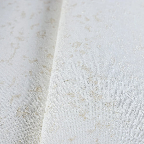 ivory Classic Textured Metallic Accent Wallpaper, 3D Embossed Glitter Shimmer Elegant Wallcovering - Walloro High End Wallcoverings & More