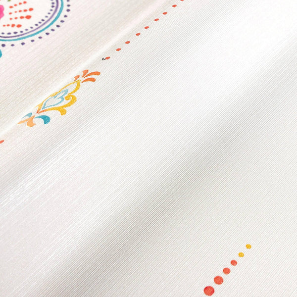 Ivory Stylish Embossed Textured Wallpaper, Modern Ikat Stripeed Wallcovering - Walloro High End Wallcoverings & More