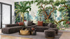 Jungle Wallpaper, Tropical Plants Mural, Oversized Custom Size Wall Art, Non - Woven, Non - Adhesive, Modern Wall Paper, Removable - Adawall Wallpaper - Registered Trade Accounts Only, Wallpaper Wholesale Account - W77686 - Adawall Wholesale - Wallpaper Wholesaler