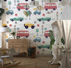 Kids Colorful Cars Wallpaper, Seamless Pattern Mural, Oversized Custom Size Wall Art, Non - Woven, Non - Adhesive, Modern Wall Paper, Removable - Adawall Wallpaper - Registered Trade Accounts Only, Wallpaper Wholesale Account - W78018 - Adawall Wholesale - Wallpaper Wholesaler