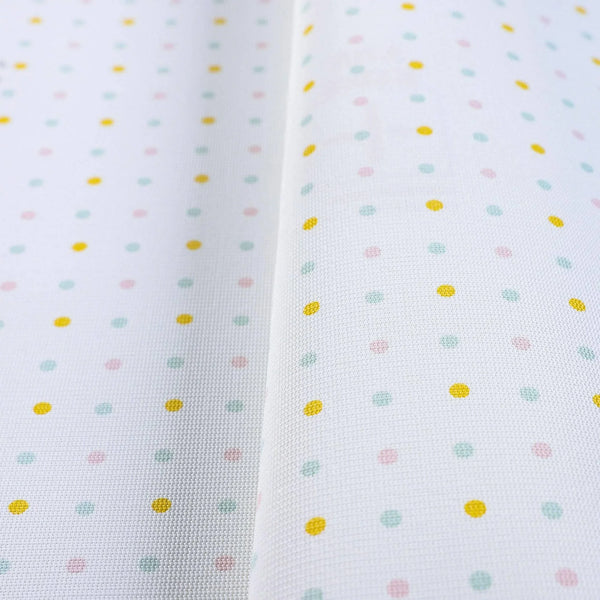 Kids Room Polka Dots Textured Wallpaper, Yellow, White, Boys Girls Bedroom Wallpaper, Nursery Wallpaper, 114 sq ft, Kids Bathroom Wallpaper - Walloro High End Wallcoverings & More
