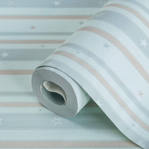 Kids Room Striped Textured Wallpaper, Blue Colorful, Boys Girls Bedroom Wallpaper, Nursery Wallpaper, 114 sq ft, Kids Bathroom Wallpaper - Adawall Wallpaper - Registered Trade Accounts Only, Wallpaper Wholesale Account - 8928-2 - Adawall Wholesale - Wallpaper Wholesaler