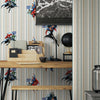 Kids Room Striped Textured Wallpaper, Colorful, Boys Girls Bedroom Wallpaper, Nursery Wallpaper, 114 sq ft Roll, Kids Bathroom Wallpaper - Adawall Wallpaper - Registered Trade Accounts Only, Wallpaper Wholesale Account - 8928-1 - Adawall Wholesale - Wallpaper Wholesaler